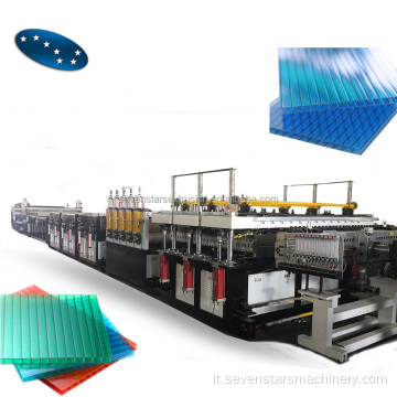 PC Hollow Sheet Extrusione Linea di produzione di linea